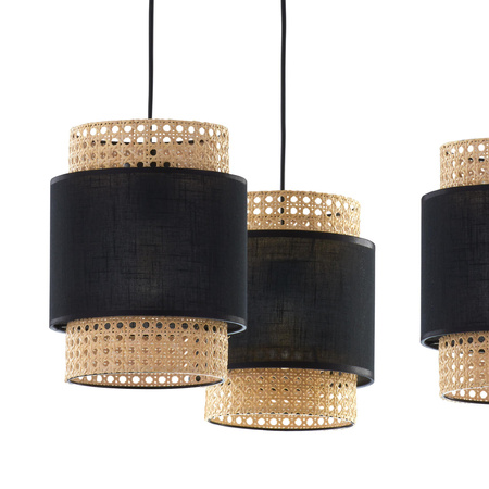 Lampa wisząca BOHO czarna 3 PŁ (6549) - TK Lighting