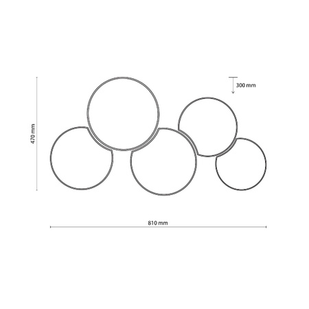 Lampa sufitowa MONA NATURE 5 PŁ (6593) - TK Lighting