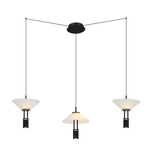 PENDANT LED LIGHT 28W 3000K ALUMINIUM BLACK (23200 Zambelis) - Zambelis