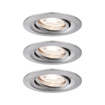 Oprawa wbudowana Nova mini Coin okrągła ruchoma LED 3x4W 310lm Żelazo Szczotkowane/Aluminium (PL94295) - PAULMANN