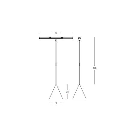 MAGNETIC ULTRA SLIM PENDANT LIGHT 8W 48V 3000K BLACK (23116 Zambelis) - Zambelis
