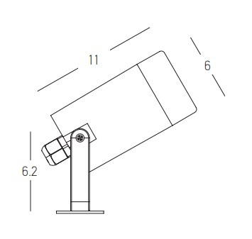 OUTDOOR SPIKE LIGHT 1XGU10 BLACK (E311 Zambelis) - Zambelis