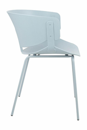 Krzesło GARRET jasnoszare -               polipropylen, metal (ARM-001.GREY) - King Home
