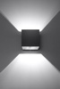 Kinkiet QUAD 1 czarny (SL.0057) - Sollux
