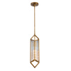 Lampa wisząca Cairo - 1 źródło światła - Vintage mosiądz (QN-CAIRO-1P-VBS-CR) - Quintiesse