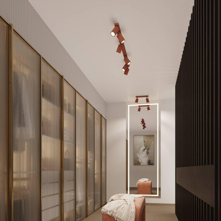 Plafon KARBON 2 ochra czerwona (SL.1637) - Sollux Lighting