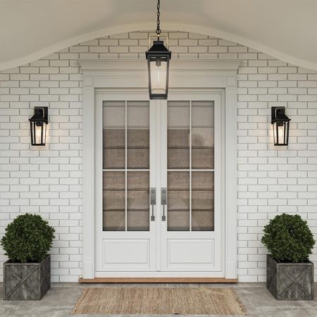 Mała latarnia naścienna Buckley - 1 źródło światła - Matowa czerń (QZ-BUCKLEY-S-MBK) - Elstead Lighting