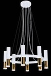 KAVOS LAMPA WISZĄCA 8 PŁ. (white/gold) (0398) - Amplex