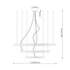 Lampa wisząca RIO 3 55/78/110 złoty LED 4000K (TH.269) - Thoro Lighting