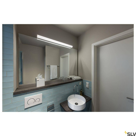 MARYLIN, lampa ścienna natynkowa LED indoor, chrom, IP44, 3000K, 21W (1002192) - SLV