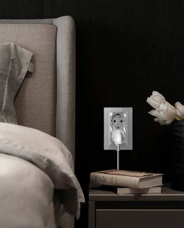 GNIAZDO ELEKTRYCZNE PODWÓJNE do pojedynczej puszki (VL-71EU2-64) - Livolo