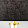 Lampa stołowa Orb (ORB-CLEAR-AB-BLK) - Elstead Lighting