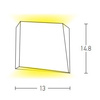 OUTDOOR WALL LIGHT LED 6W GRAPHITE (E114 Zambelis) - Zambelis