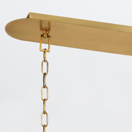 Lampa wyspowa Nottingham - 6 źródeł światła - Antyczny mosiądz (QN-NOTTINGHAM-6LP-AB) - Quintiesse