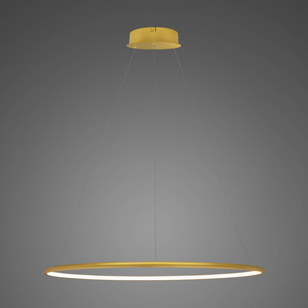 Lampa wisząca Ledowe Okręgi No.1 Φ80 cm in 3k złota Altavola Design (LA073/P_80_in_3k_gold) - ALTAVOLA DESIGN