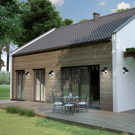 Lampka Solarna Butterfly Czarna 1,5W (EKO3867) - Eko-Light / z czujnikiem ruchu i zmierzchu