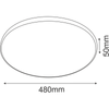 Plafon Ika 48 - Biały-czarny IP54 4000K   (1067) - Brosline