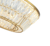 CEILING LED LIGHT 55W 3000K METAL-CRYSTAL ANTIQUE BRASS (23049 Zambelis) - Zambelis