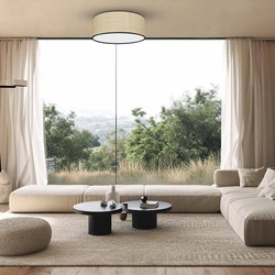 Lampa sufitowa MARSHALL NEW / RATTAN Ø40 cm (MLP71067) - Milagro