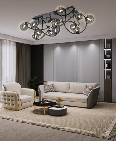 NANCY - Lampa sufitowa 12-pł. (9014-1205) - Aviano Lighting