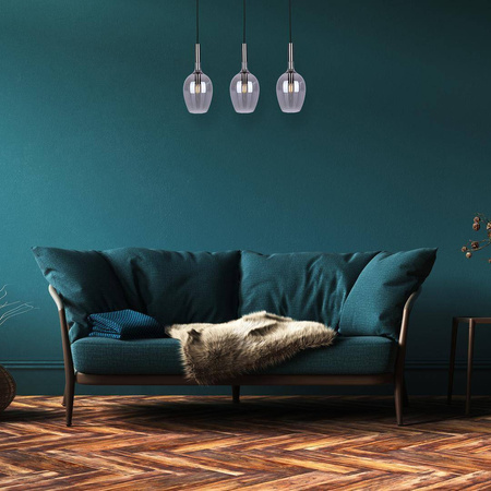 Lampa wisząca LUGANO SMOKED 3 (ML8814) - Milagro