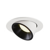 NUMINOS® GIMBLE L, oprawa sufitowa wpuszczana biała/czarna 2700 K 55° (1005990) - SLV