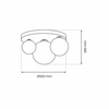 Lampa sufitowa REFLEX 2xE14 + 1xE27 (MLP8417) - Milagro