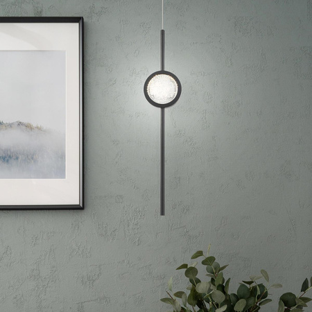 Lampa wisząca Barletta - 1 źródło światła - Matowa czerń (QN-BARLETTA-1P-BK) - Quintiesse