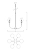 Lampa wisząca GLAMOUR 6 (LP-979/6P) - Light Prestige