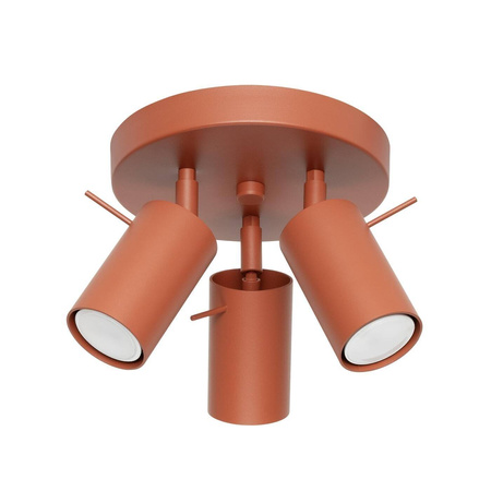 Plafon RING 3P ochra czerwona (SL.1509) - Sollux Lighting
