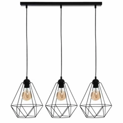Lampa wisząca BASKET BLACK 3xE27 (MLP7215) - Milagro