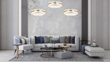 Lampa wisząca SATURNUS 47 złota - LED (MSE010100165) - Moosee