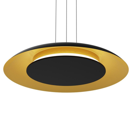 Lampa wisząca Piattino Czarny Złoty 30W LED 3000K-4000k-6000K (ML1815) - Milagro