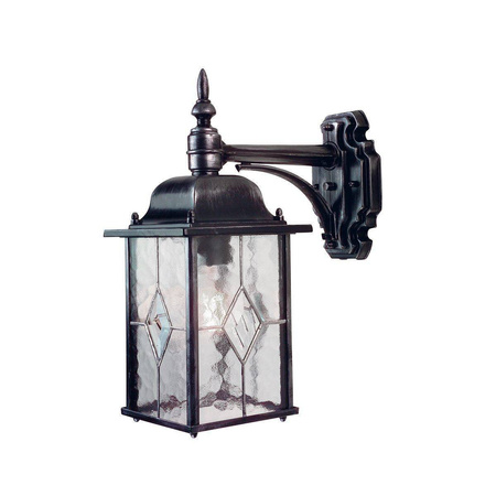Lampa zewnętrzna, kinkiet WEXFORD kol. CZARNO-SREBRNY (WX2) - Elstead Lighting