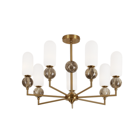 MAXLIGHT P0633 LAMPA WISZĄCA NOVA GOLD 7L