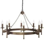 Lampa wisząca CROMWELL kol. STARY BRĄZ (CW8 OLD BRZ) - Elstead Lighting - żyrandol