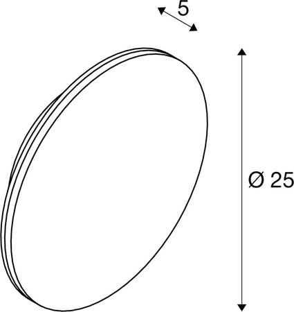 Kinkiet zewnętrzny D-RING M czarna (1007913) - SLV