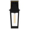 Średnia latarnia naścienna Buckley - 1 źródło światła - Matowa czerń (QZ-BUCKLEY-M-MBK) - Elstead Lighting