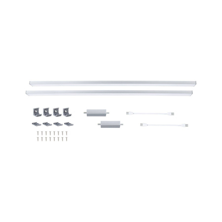 Zestaw uzupełniający opraw podszafkowych LED LINE DIM PIR 2x6W 2x500lm 550mm 2700K-6500K 24V biały matowy / aluminium (PL98623) - PAULMANN