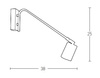 WALL LAMP 1XGU10 BLACK-GOLD (22228 Zambelis) - Zambelis