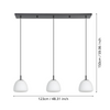 Lampa wisząca BALMES czarna (390202) - EGLO