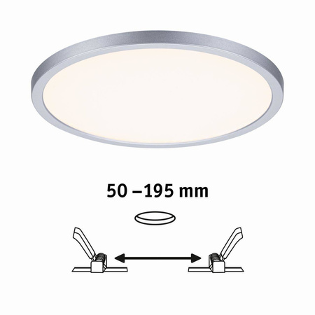Plafoniera VariFit AREO LED DIM 16W 1400lm 3000K okrągła 230mm IP44 230V chrom matowy / tworzywo sztuczne (PL93052) - PAULMANN