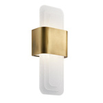 Kinkiet LED Serene - - Naturalny mosiądz (KL-SERENE-LED-W-NBR) - Elstead Lighting