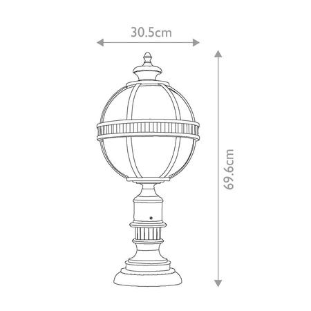Lampa stojąca zewnętrzna Halleron (KL-HALLERON-3M) - Elstead Lighting