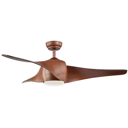 FAN CEILING  40W  WOOD GRAIN BLADES WITH 15W LIGHT 3000K-4000K-6000K SWITCH REMOTE CONTROL (20256 Zambelis) - Zambelis