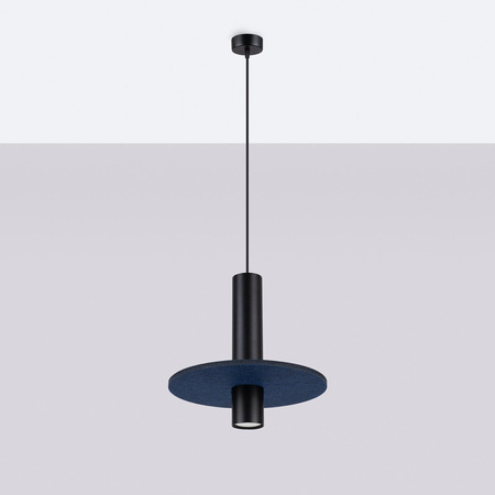 Lampa wisząca PELTA 1 czarna/granatowa (SL.1884) - Sollux Lighting