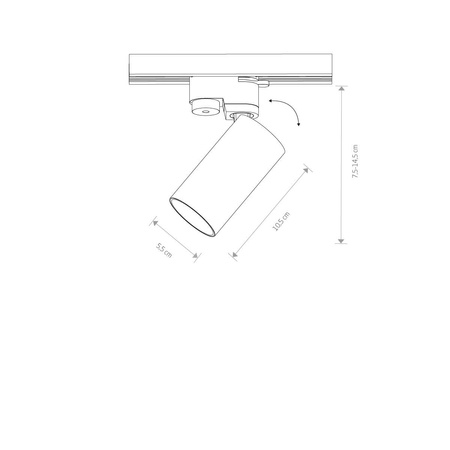 Oprawa do systemu szynowego PROFILE MONO (7584) - Nowodvorski