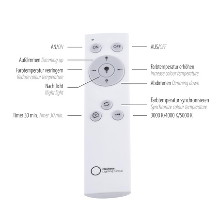 JUPITER LAMPA SUFITOWA BIAŁY (14366-16) - Paul Neuhaus