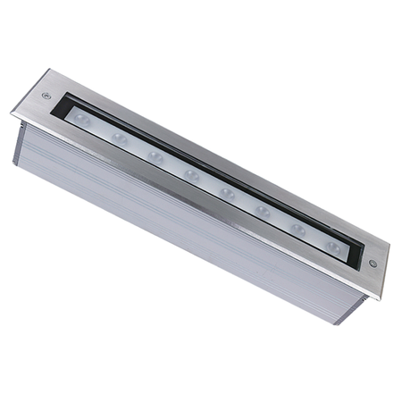 OUTDOOR RECESSED LIGHT LED 9W 3000K STAINLESS STEEL (E366 Zambelis) - Zambelis