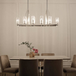 Lampa wisząca Kimrose - 10 źródeł światła - Polerowany nikiel (QN-KIMROSE10-PN) - Quintiesse